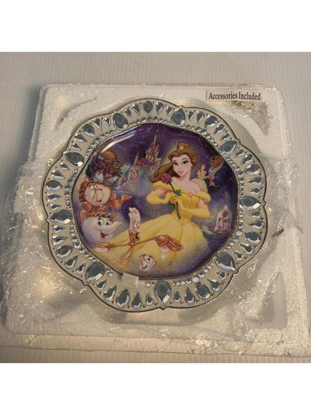 THE BRADFORD EXCHANGE JEWELS OF DISNEY "BEAUTY AND THE BEAST" #A0264 PLATE 2006